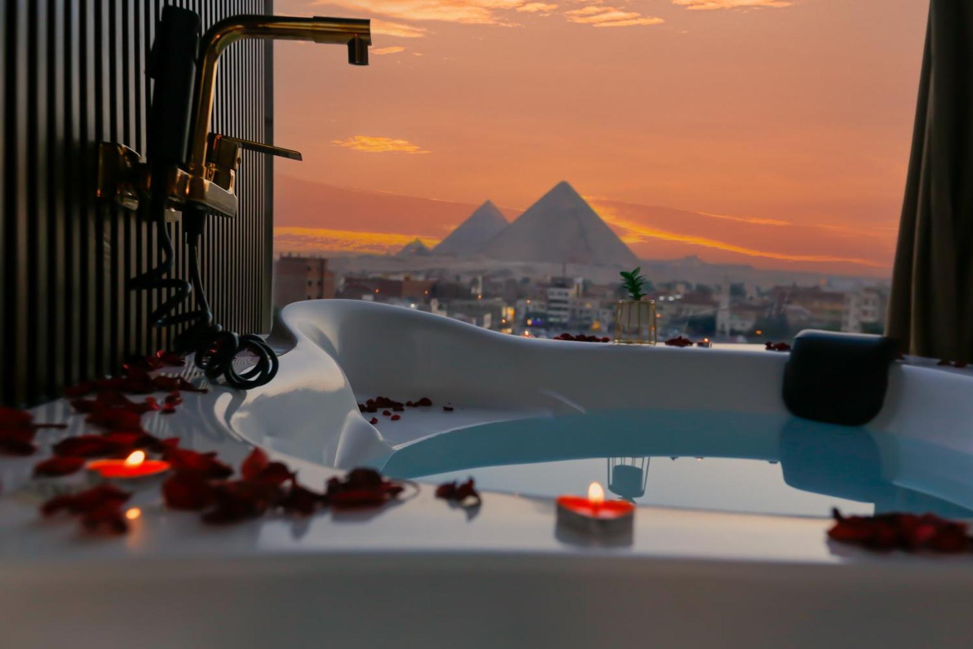 Bed and Breakfast Imperial Pyramids Heights View Nazlet el-Sîsi Exteriér fotografie